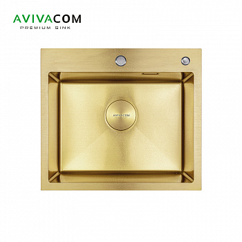 Кухонная мойка AVIVACOM 50*45 Нано-Золото