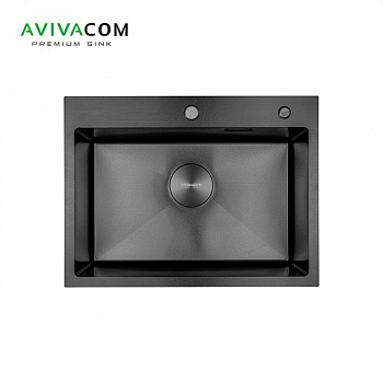Кухонная мойка AVIVACOM 60*45 Нано-Черный