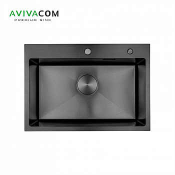 Кухонная мойка AVIVACOM 65*45 Нано-Черный