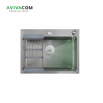 Кухонная мойка AVIVACOM 60*45 Сатин-Декор