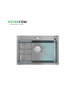 Кухонная мойка AVIVACOM 65*45 Сатин-Декор