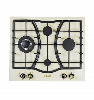 Варочная панель газовая LEX GVE 6043 C IV LIGHT (белый антик)
